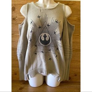 Star Wars Rouge One | Cold Shoulder Rebel Sweater